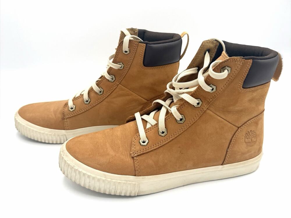 Timberland Skyla Bay 6" Sneaker Boots Wheat Nubuck Leather Women's Size 9 A2C3S